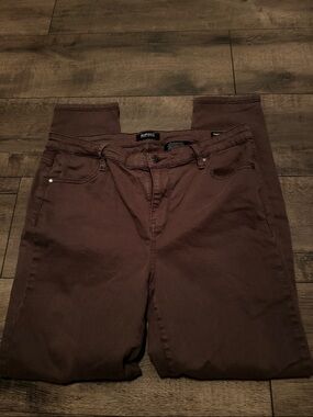 Buffalo David Bitton Chocolate Brown Hanna skinny pants